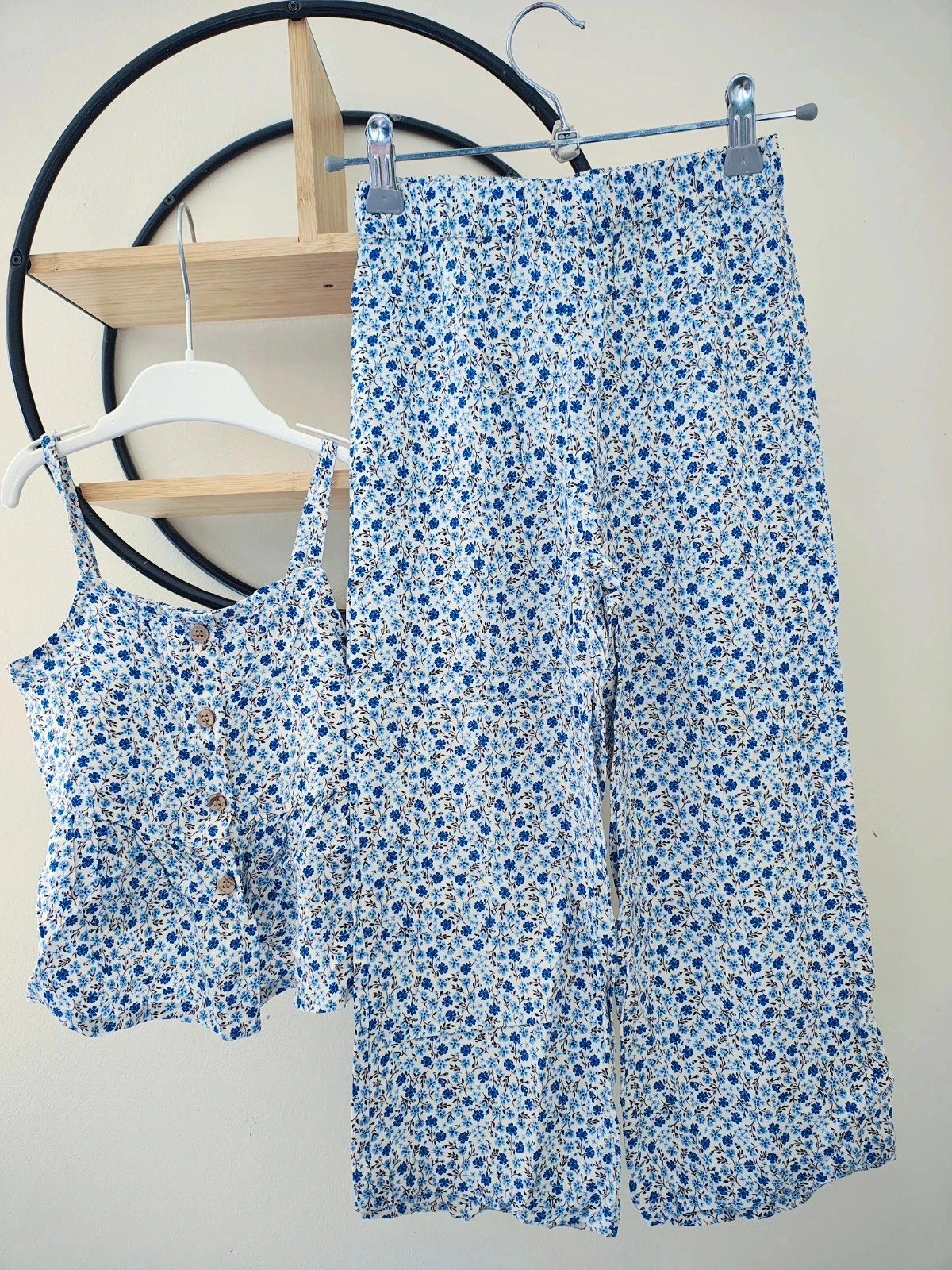 5 6 ans ensemble été h&m haut et pantalon fluide léger